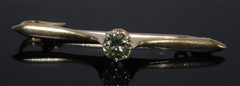 Antique 15ct Old Cut Diamond Brooch, 0.31ct (FREE AUSTRALIA-WIDE POSTAGE)