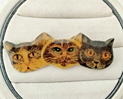 Handmade Cat Brooch (124 – 1837)
