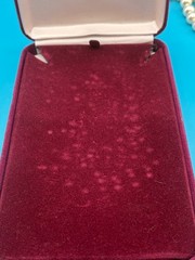 JBK Camrose & Kross Necklace Faux Pearl Rhinestone Filigree Pendant Box COA