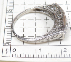 Antique Art Deco Diamond Engagement Ring Platinum Size 7 UK-N1/2 EGL USA 1.05CT