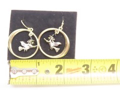 Vintage Avon Earrings Halloween Witches 2008 Dangle Pierced D2563