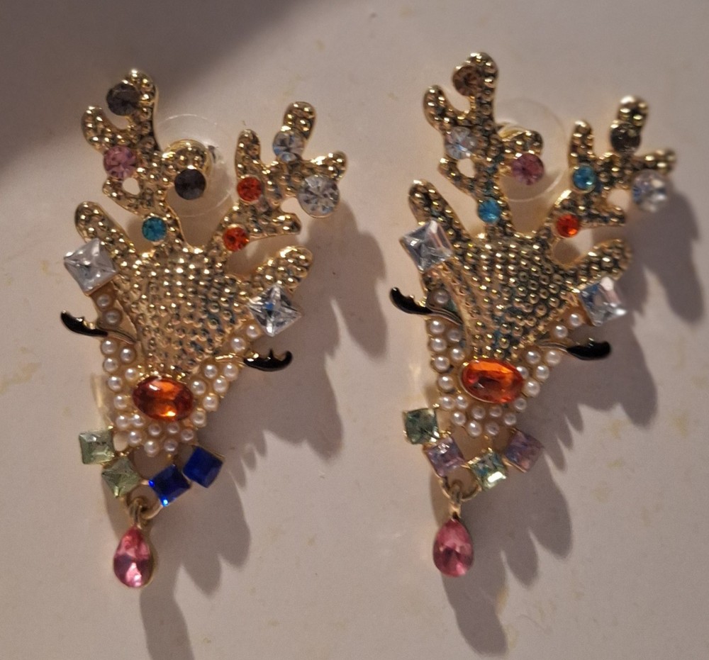 Vintage Beautiful REINDEER EARRINGS