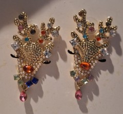 Vintage Beautiful REINDEER EARRINGS