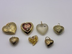 Large Vintage Heart Lot of Necklaces, Bracelets, Brooch’s, Earrings & a Ring 42