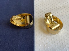 Vtg Clip-On Earring Lot Costume Jewelry Richelieu Lisner Monet Marvella Enamel