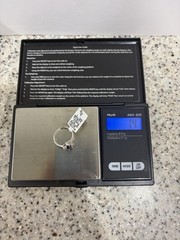 10k White Gold Amethyst And Diamond Accent Weighs 1.4 Gr Sz 4 3/4