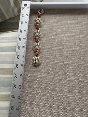 RARE: Vintage Ladybug White Enamel Gold Tone 1960 JOLLE Fashion Bracelet