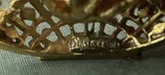 AUTHENTIC SWOBODA FLOWER BASKET BROOCH ~ Multi Stone BUT Missing Three Stones!