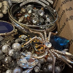 Vintage to Now Jewelry Lot, ALL WEARABLE Untested. No Broken. Box A2