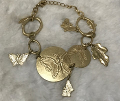 Vintage Butterfly Jewelry Lot Bracelet,Pendant ,Pin, Necklace
