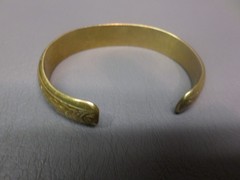 VINTAGE S C SAUSALITO CRAFTSWORKS BRASS FLORAL DESIGN CUFF BRACELET – ANCHOR