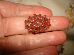 Vintage Stamp 14k Yellow Gold Ruby Rubies Now 13k Hand Made Harem Huge Ring 8.25