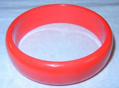 5 Vintage Plastic Acrylic, Glass Mod Bangle and Stretch Bracelets-Nice Wearable
