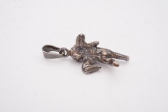 Vintage Mexico Sterling Silver 925 Cherub Pendant
