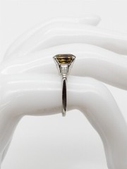 Vintage 1940s $12,000 3.50ct Natural Alexandrite Diamond Platinum Ring