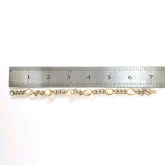 Vtg STAR Signed Gold Tone Faux Pearl Link Bracelet 6.75″ Textured Mid Century