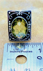Vintage Nicky Butler Lemon Quartz RAJ Limited Addition Retired Ring Size 8