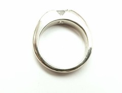 Vintage 18k White Gold Princess Cut Diamond Engagement Ring