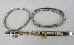 Lot of 7 Vintage Bracelets, 4 Stretch, 3 with a Clasp all wearable, Multi-colors