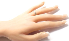 Antique Art Deco 1920’s Wedding Band Ring Platinum Finger Size 7 UK-N1/2 2.62MM