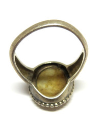 925 Sterling Silver Vintage Mother-of-Pearl Ring Size 10 or 11