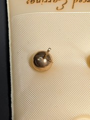 Vintage Gold Filled Ball Stud Earrings 14k Gold Ear Wires
