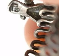 Vintage Southwestern Sterling Silver Owl Cutout Ring Size 5.5 Expanded Signed P
