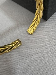 Designer *DavidYuman* Open Cuff Bangle Bracelets Women/Men 18K Gold Loop Wrist