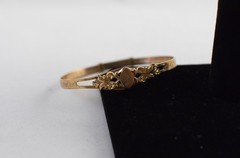 Antique Victorian Rolled Gold Floral Expandable Bangle Bracelet Read