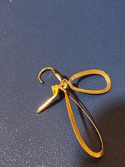18K Yellow Gold Dangle Earrings 3.1g