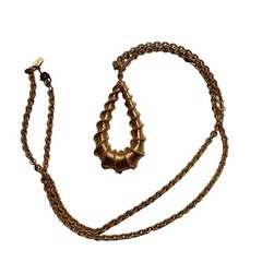 Monet gold tone pendant necklace