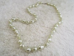 Mint Green Fused Bead Necklace (C43)
