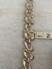 Beautiful Vintage Monet Gold Tone Wavy Swirl Choker Necklace 17.75”