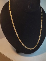 Vintage Gold Toned Chain Only 30″ No Markings Classic Add Pendent Or Plain