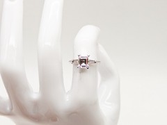 Vintage 1940s $6000 1.63ct Certified NO HEAT Pink Sapphire Diamond Platinum Ring