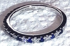 14K Vera Wang Diamond and Sapphire Band NR