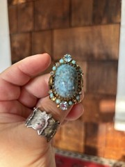 Aunt Elza’s Scarab Antique Ring Magnificent Magical Fortune Teller Heirloom Adj