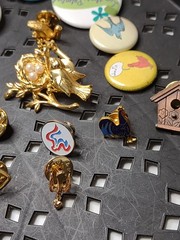 Lot Of Bird Themed Pins And Pin Back Buttons Bird Pin Lot MDTAP