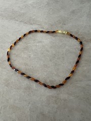 Women’s Amber Choker Beaded Necklace