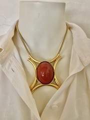 Vintage JULIANA D&E 1960’s Modernist Pendant Necklace Book Piece
