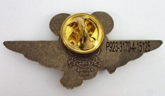 2008 Mickey Mouse Walt Disney Aviator Wings Pilot Badge Bronze Trading Pin