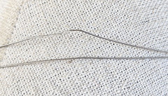 Blue Glass Wood & Acrylic Floating Bead Floating Silver Tone Necklace 17.75″ Adj