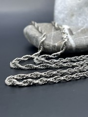 Vintage USSR 925 Silver Rolo Chain Size 21 In Weight 12 g.