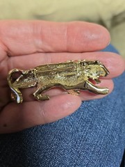 Gerry’s Vintage Jaguar Pin with Blue Stone eye