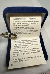 CAMROSE & KROSS JBK 925 JACQUELINE KENNEDY EMERALD ETERNITY BAND 7