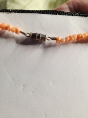 Stunning Vintage Peachy Pink Branch Coral Necklace