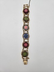 Vintage Celebrity Gold Tone Chunky Tennis Bracelet