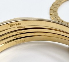 Crown Trifari Fifth Avenue Gold 9Pc Designer Capsule Mid Century Jewelry Set