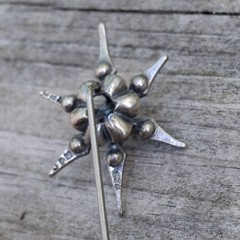 MMA Star Crystal Bohemian Style Sterling Stick Pin Metropolitan Museum of Art NY