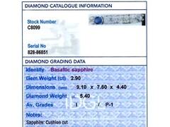 Art Deco 2.90Ct Basaltic Sapphire and 5.40Ct Diamond Platinum Bracelet